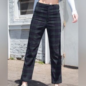 Brandy Melville plaid jane trouser pants